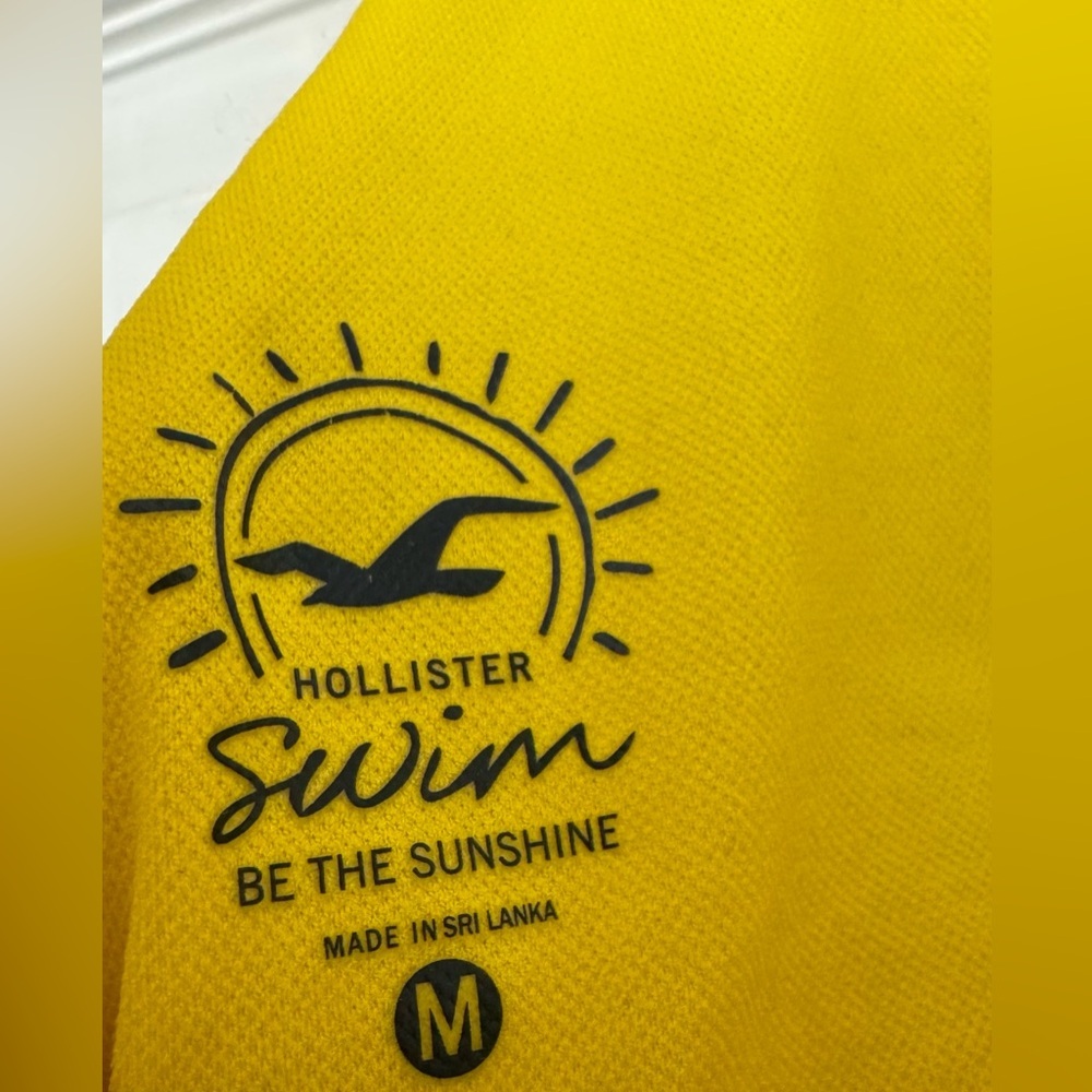 Hollister Bright Yellow Ribbed Bikini Top - Picture 4 of 4